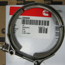 Зажим V-ленточный (хомут) C5269284, C4938989 (для патрубка забора воздуха) заказывать 5269284F